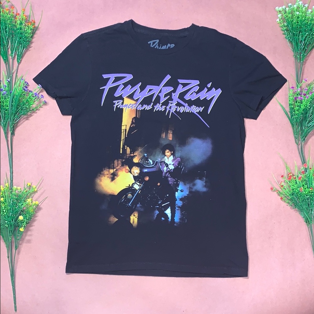 Prince Graphic Tee - Black and Purple